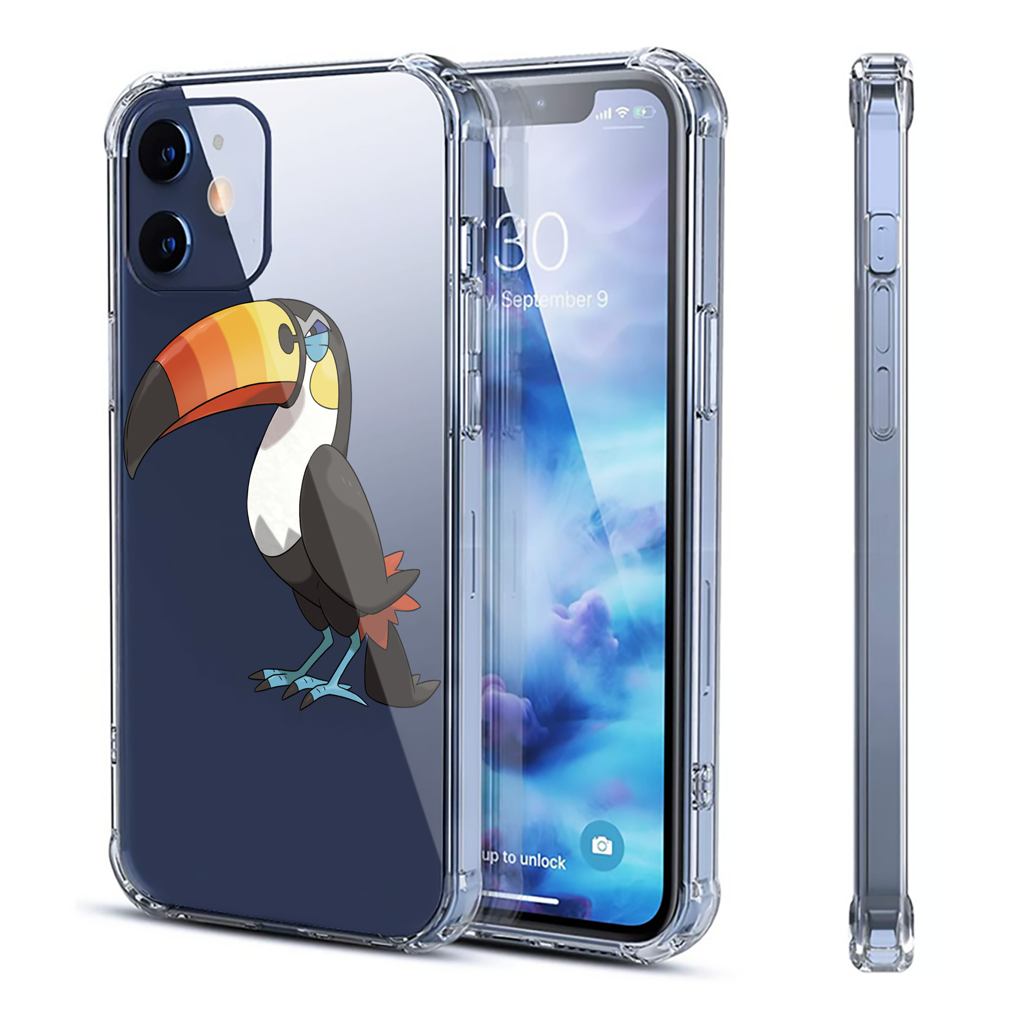 （画像用） ポケットモンスター Pokémon 【iPhone 12シリーズ対応】透明スマホケース（クリアソフトケース）
